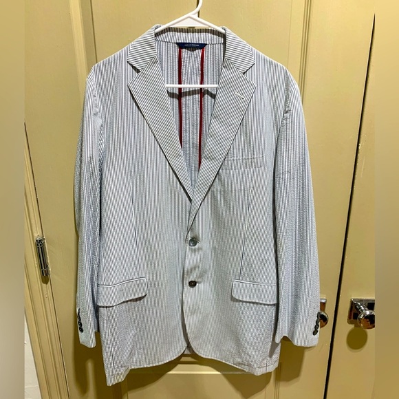 Brooks Brothers 1818 100% Cotton Seasucker Blazer 42L - Picture 1 of 6